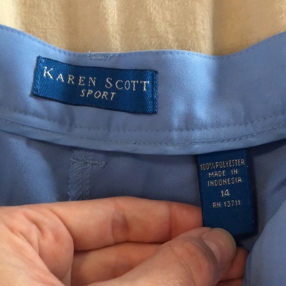 Karen Scott Sport pleated high waist shorts - Picture 7 of 7